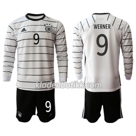 Tyskland Timo Werner 9 Barn Hjemmedraktsett Euro 2020 Langermet (+ Korte bukser)